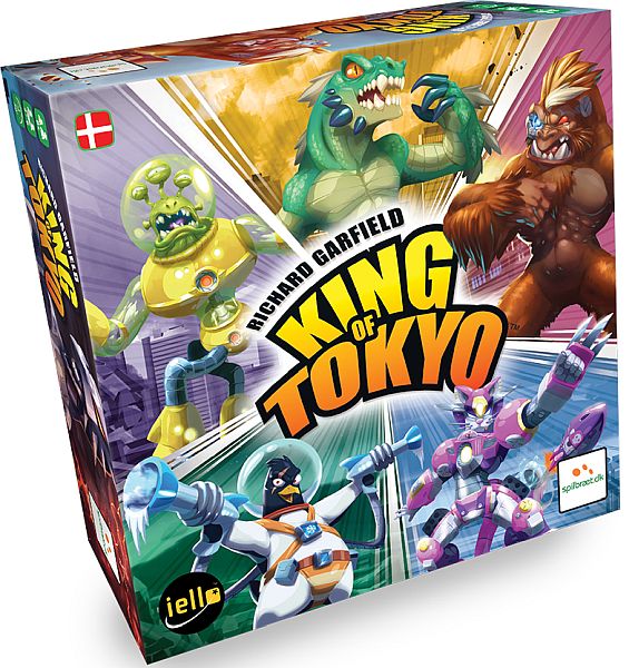 King Of Tokyo Dansk Grundspil  Iello Spilbr 195 166    Board Game By Richard Garfield