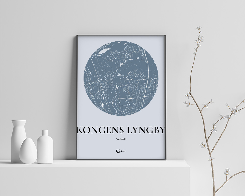 Kongens Lyngby Plakaten Havblå