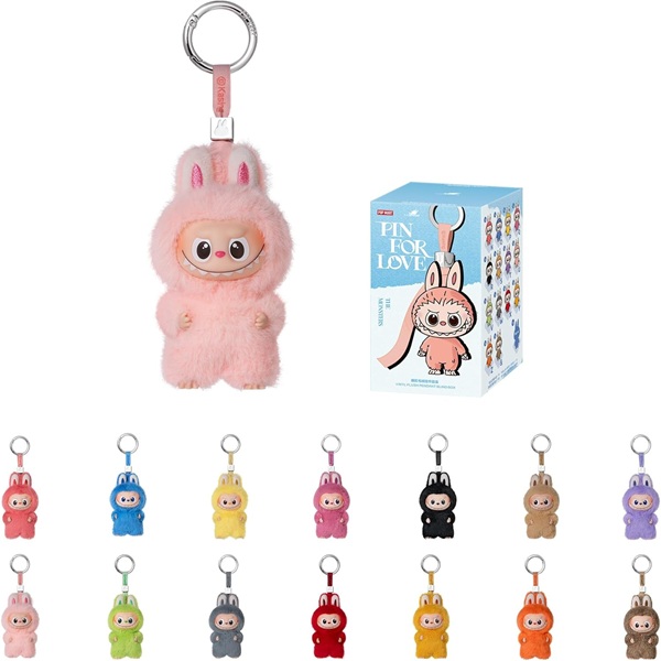 Labubu: The Monsters V4b: Pin For Love   -   Vinyl Plush Doll Pendant Blindbox
