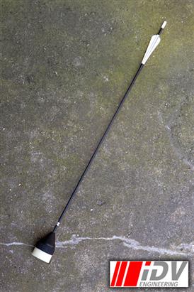 Larp Arrow Flat Head Black White Sleeved 76cm