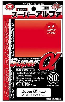 80 Lommer  Kmc Alpha Super Red Sleeves