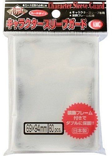60 Lommer Kmc Character Guard  Oversized Outer Covers  Clear With Florals  94x69 Mm  Sleeves