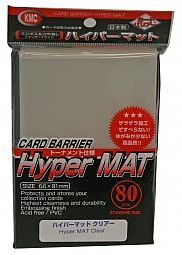 80 Lommer  Kmc Hyper Matte Clear Sleeves