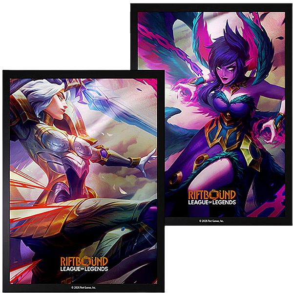 100 Lommer  Riftbound: League Of Legends Tcg: Set 04: Vendetta   : Kayle Vs Morgana Deck Protector Art Sleeves