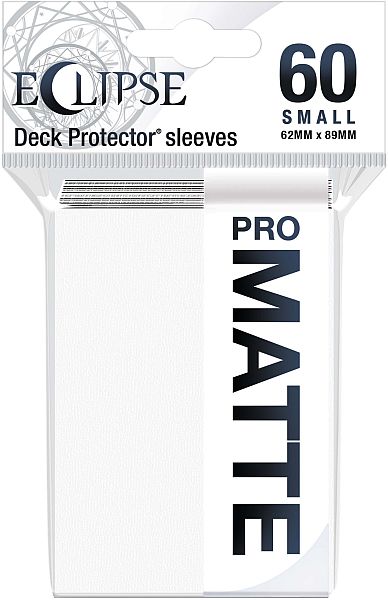 60 Lommer Ultra Pro Eclipse Small  2021 : Arctic White  Hvid   Top Kvalitet  Pro-matte Non-glare Professional Sleeves  15636