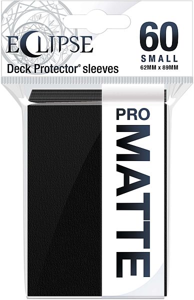 60 Lommer Ultra Pro Eclipse Small  2021 : Jet Black  Sort   Top Kvalitet  Pro-matte Non-glare Professional Sleeves  15637