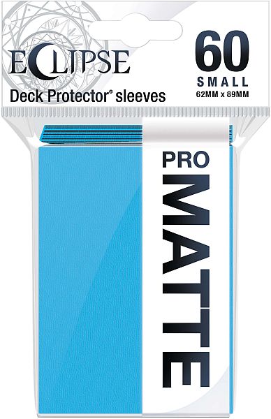 60 Lommer Ultra Pro Eclipse Small  2021 : Sky Blue  Bl 195 165   Top Kvalitet  Pro-matte Non-glare Professional Sleeves  15639