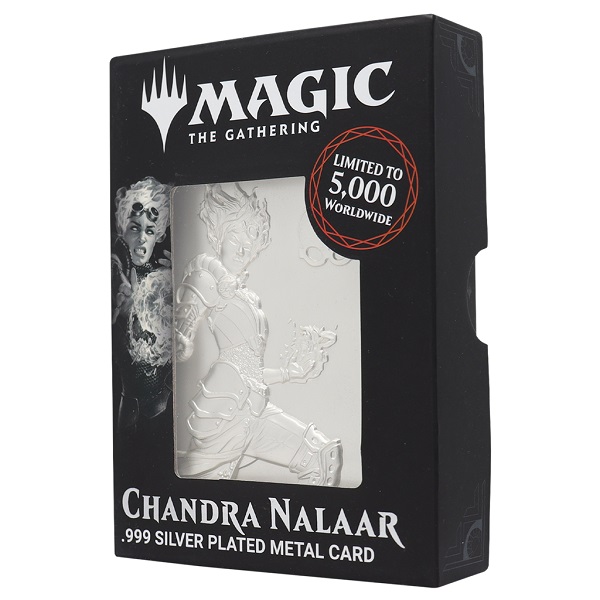 Magic The Gathering Ingot Chandra Nalaar  Limited Edition  Silver Plated