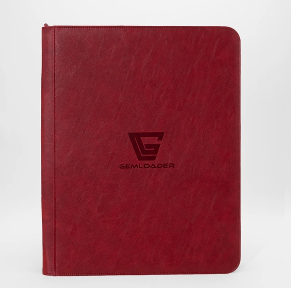 Mappe Gemloader Premium  -pocket Toploader Binder: Red  Holder 216 Kort