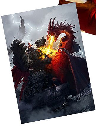 Mappe Max Protection Dragon Vs  Stone Titan Album  -pocket  Holder 180 Kort   Accmax103