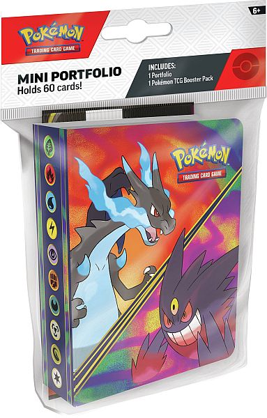 Mappe Pokemon Mega Evolution: Mega Charizard   Gengar  2026 Spring  Mini-album  Binder    Booster Pack  Plads Til 60 Kort