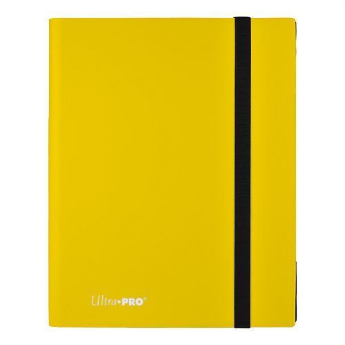 Mappe Ultra Pro Eclipse  -pocket Pro-binder: Lemon Yellow  Gul  18x20  Plads Til 360 Kort   15150