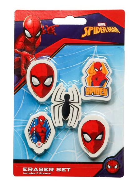 Marvel Spider-man Eraser  -pack