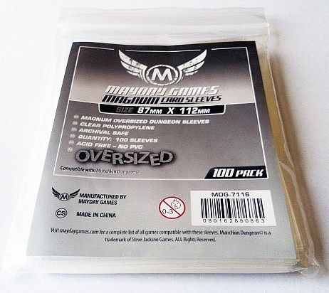 Mayday Games  Quot Munchkin Quot  Oversized Dungeon Card Sleeves 87x112mm 100 Lommer  May7116