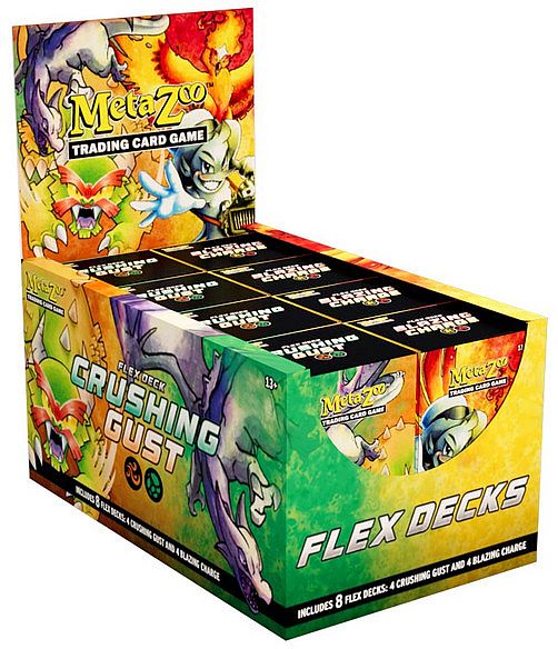 Metazoo Tcg  2025 : Flex Decks Wave   Crushing Gust   Blazing Charge    Decks  24 Booster Packs
