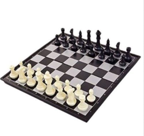 Mini Chess  Skak  Case Foldable Magnetic Board Travel Game Toy Gift  Crazy Tilbud