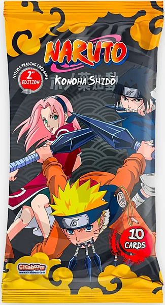 Naruto Mythos Trading Card Game  Tcg : Set 01 Konoha Shido Booster Pack  2nd Edition