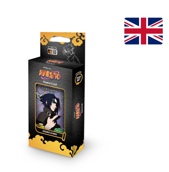 Naruto Mythos Trading Card Game  Tcg : Set 01 Konoha Shido Team Set  2nd Edition : Sasuke Uchiha    Boosters