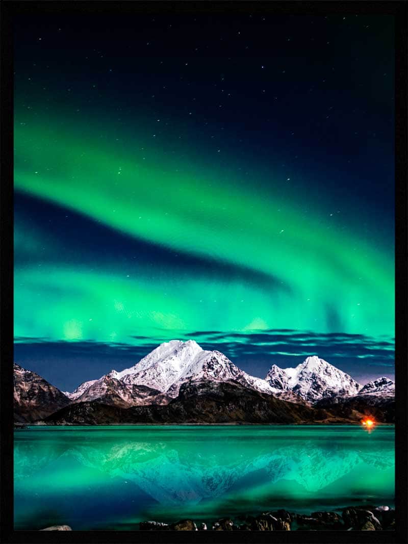 Nordlys Natur Plakat