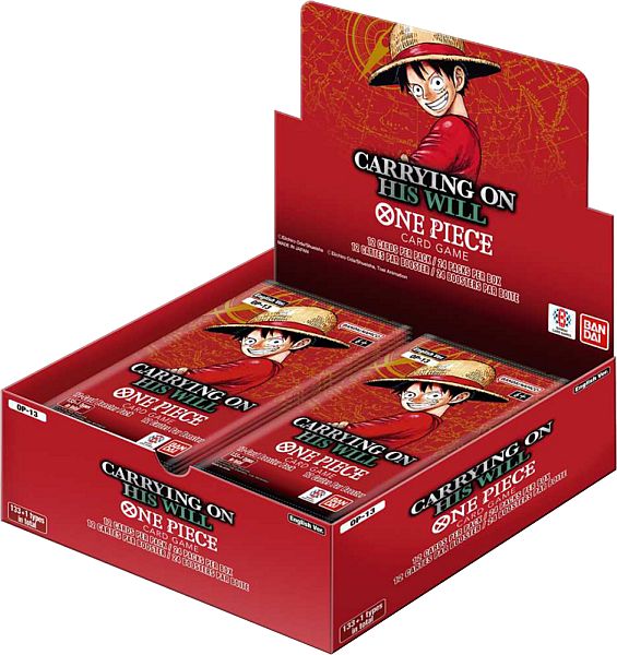 One Piece Card Game: Op13: Carrying On His Will Booster Display  Box Med 24 Pakker