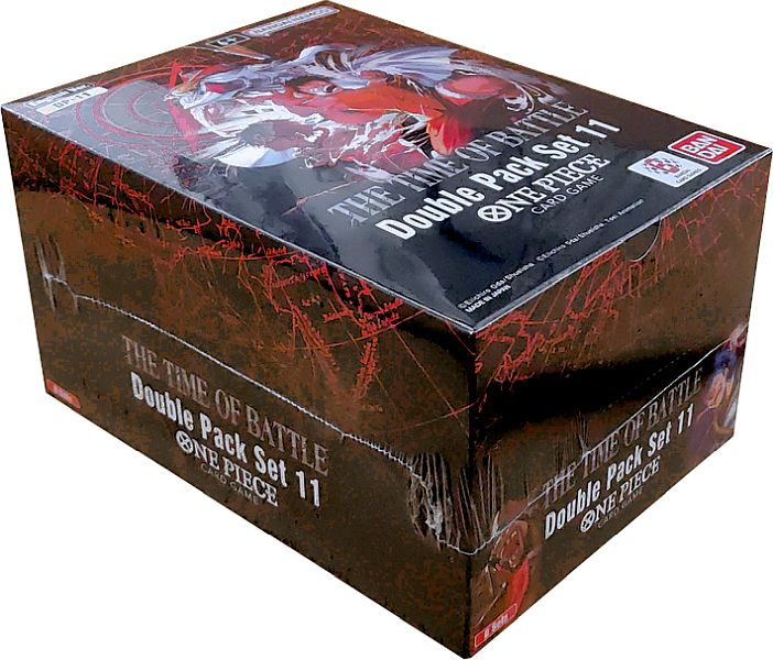 One Piece Card Game: Op16: The Time Of Battle Dp11 Double Pack Set Display    Double Pack Sets  16 Boosters