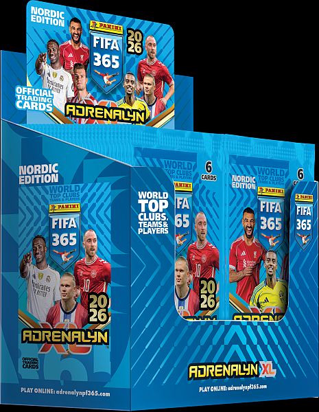 Panini Adrenalyn  : Fifa 365 2026 Nordic Edition Booster Display   Box Med 50 Pakker