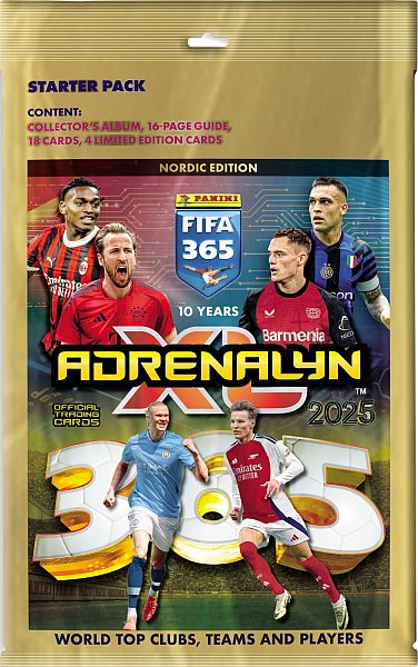 Panini Adrenalyn  : Fifa 365 2025 Nordic Edition Starters 195 166   Mappe  Guide    Boosters     Limited-kort