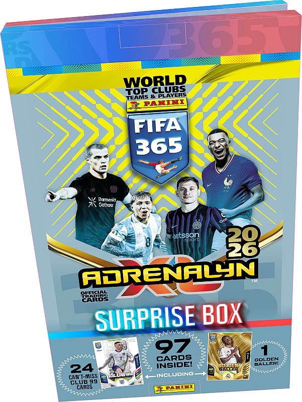 Panini Adrenalyn  : Fifa 365 2026 Surprise Box Pakkekalender Med 24   195 165 Ger
