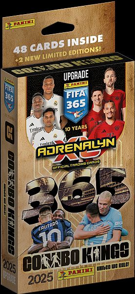 Panini Adrenalyn  : Fifa 365 2025 Upgrade Combo Kings Booster Set  Deck  Blister Med 48 Kort     Limited Edition