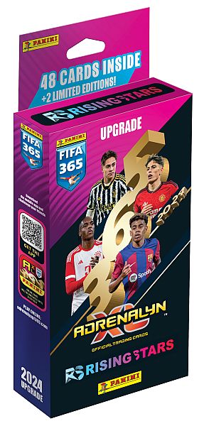 Panini Adrenalyn  : Fifa 365 2024 Upgrade Rising Stars Booster Set  Deck  Blister Med 48 Kort   Limited Edition