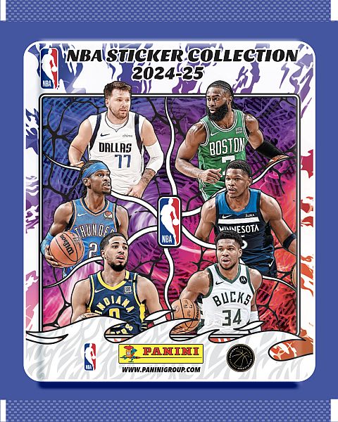 Panini Nba Sticker   Card Collection 2024-25 Booster Display  Box Med 50 Pakker