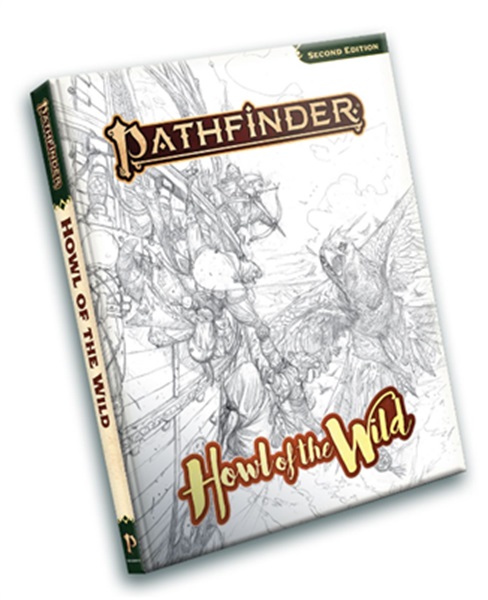 Pathfinder   2e  Grundbog Howl Of The Wild  Sketch Edition   Pzo12005sk
