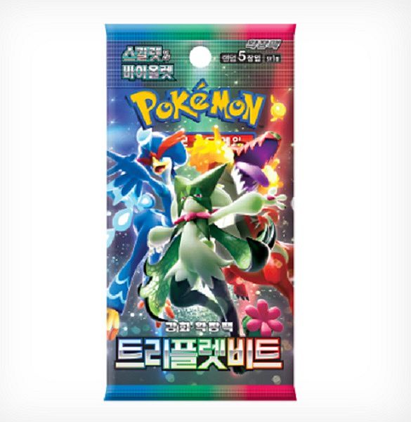 Pokemon Booster Pakke Scarlet   Violet Sv1a: Strength Expansion Pack Triplet Beat  Koreansk