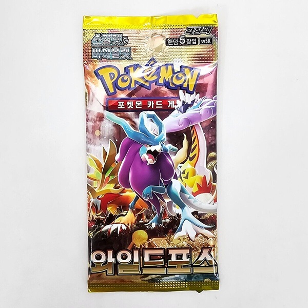 Pokemon Booster Pakke Scarlet   Violet Sv5k: Wild Force  Koreansk
