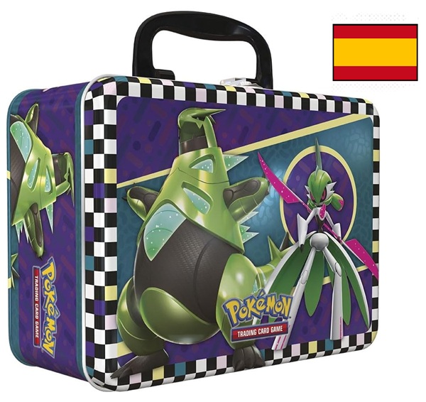 Pokemon Collector   Chest Tin Spansk Spanish 2024 Summer: Scarlet   Violet   Boosters  Promokort  Mini-album    195 184 Nt Og Mere   Collectors