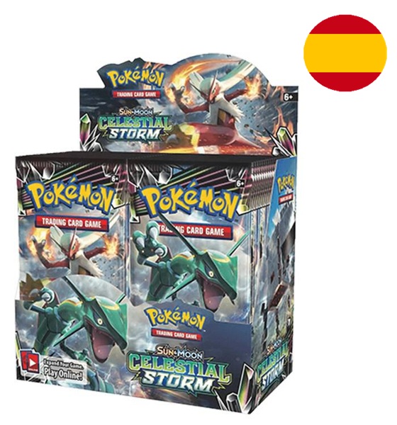 Pokemon Display  Booster Box  Spansk Spanish Sm07 Sun   Moon: Celestial Storm 36 Boosters