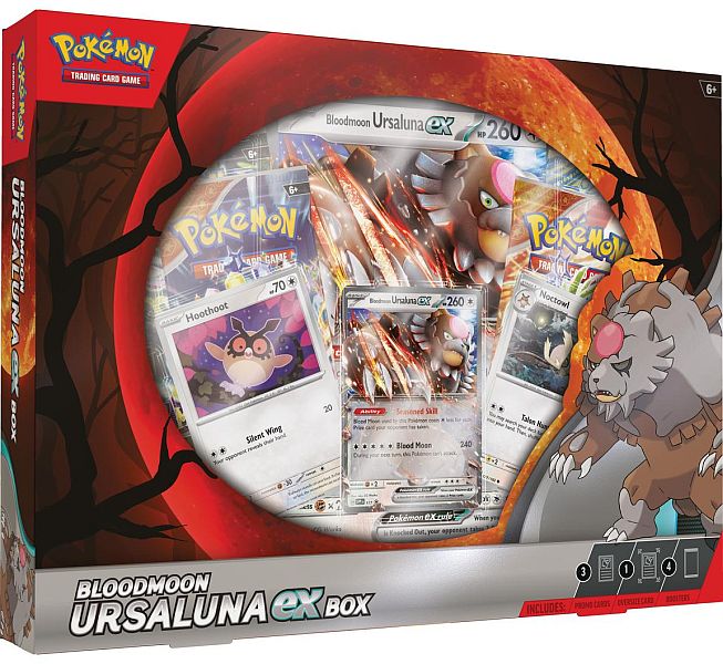 Pokemon  Ex Box: Bloodmoon Ursaluna Ex  2024     Boosters