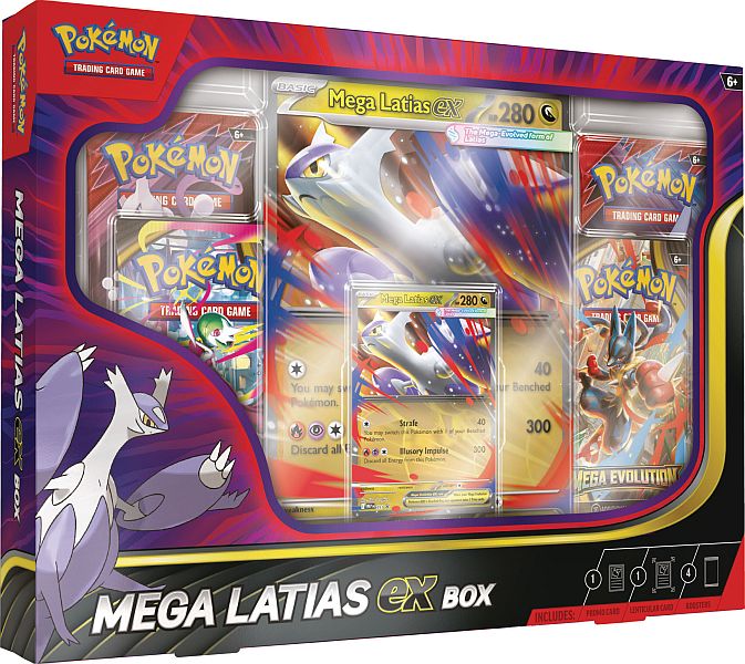 Pokemon  Ex Box: Mega Latias Ex  2025     Boosters