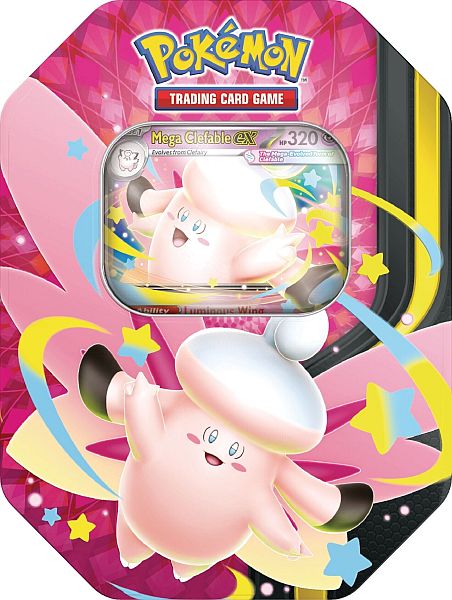 Pokemon Mega Clefable Ex Tin  2026 Mega Moonlit Tin