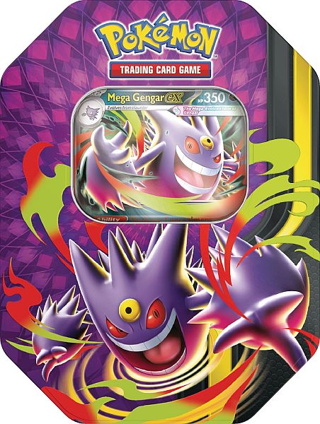 Pokemon Mega Gengar Ex Tin  2026 Mega Moonlit Tin