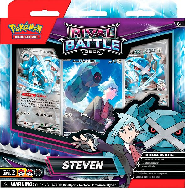 Pokemon Rival Battle Deck: Steven  Beldum Metagross Ex