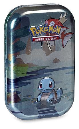 Pokemon Tin Kasse  Kanto Friends Mini Tin: Squirtle    Boosters  Billedkort     195 184 Nt
