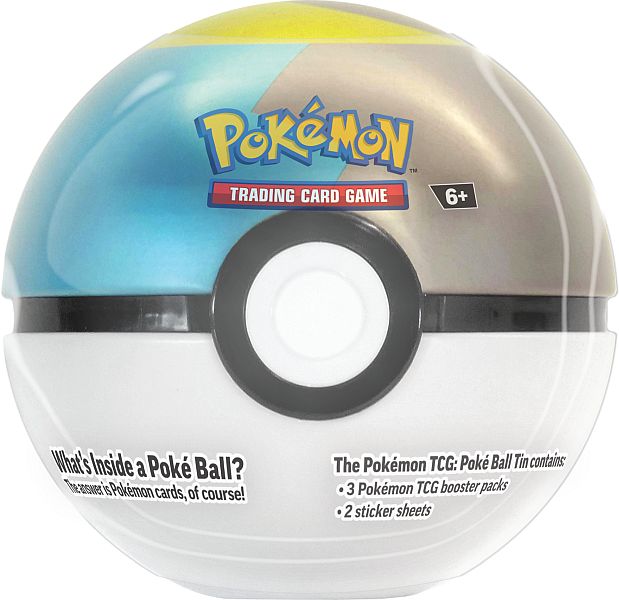 Pokemon Tin Kasse Poke Ball  Pokeball  Tin: Moon Ball  2024     Boosters   Stickers