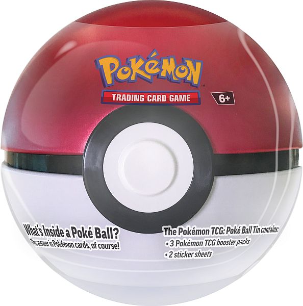 Pokemon Tin Kasse Poke Ball  Pokeball  Tin: Poke Ball  2024     Boosters   Stickers