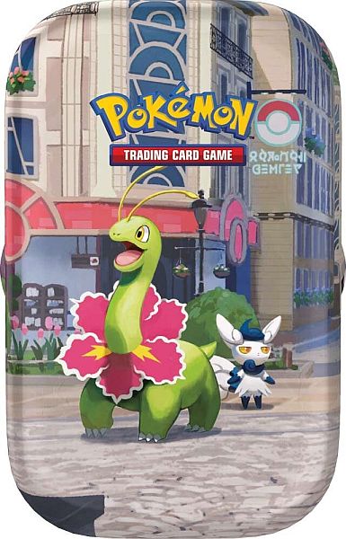 Pokemon Tin Kasse 2026 Summer Lumiose City Mini Tin: Meganium    Boosters   Klisterm 195 166 Rker