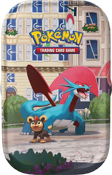 Pokemon Tin Kasse 2026 Summer Lumiose City Mini Tin: Salamence    Boosters   Klisterm 195 166 Rker