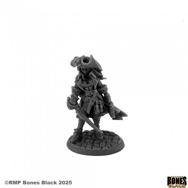 Reaper Bones Black: Angelica Fairweather  Pirate Plastic Miniature
