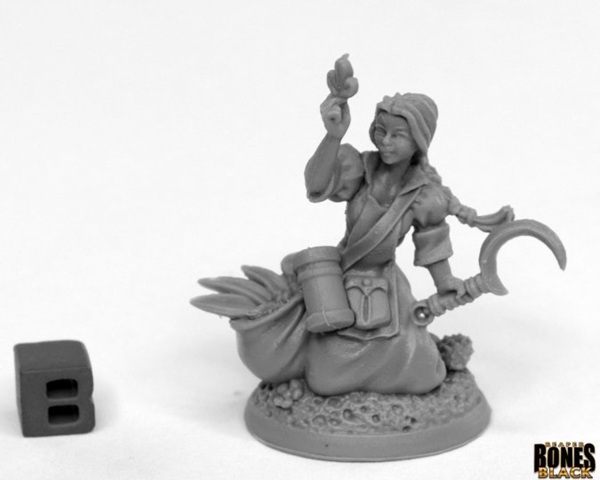 Reaper Bones Black: Juliana  Dreadmere Herbalist Plastic Miniature