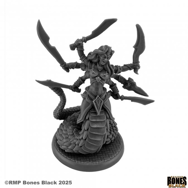 Reaper Bones Black: Vandorendra  Marilith Demon Plastic Miniature