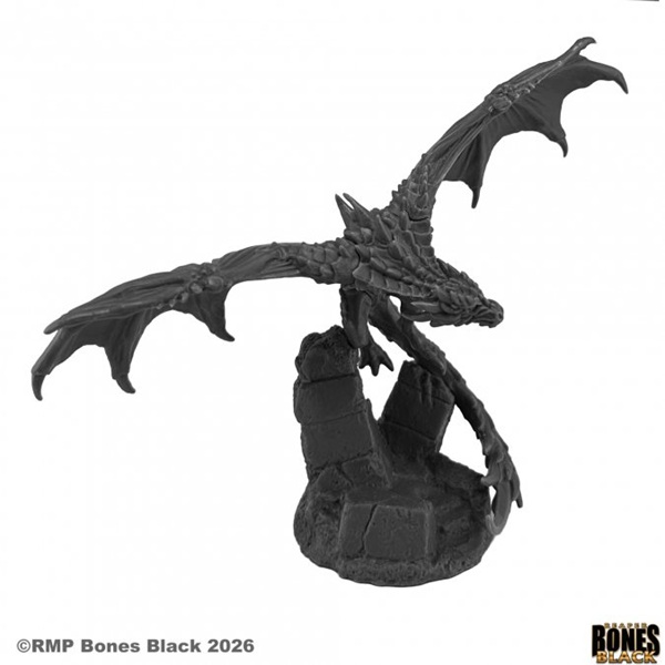 Reaper Bones Black: Wyvern  Flying  Plastic Miniature